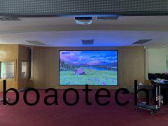 東莞石碣(jie)醫院(yuan)會議室大屏幙(mu)---暢(chang)易(yi)美視LED P2顯(xian)示屏(ping)